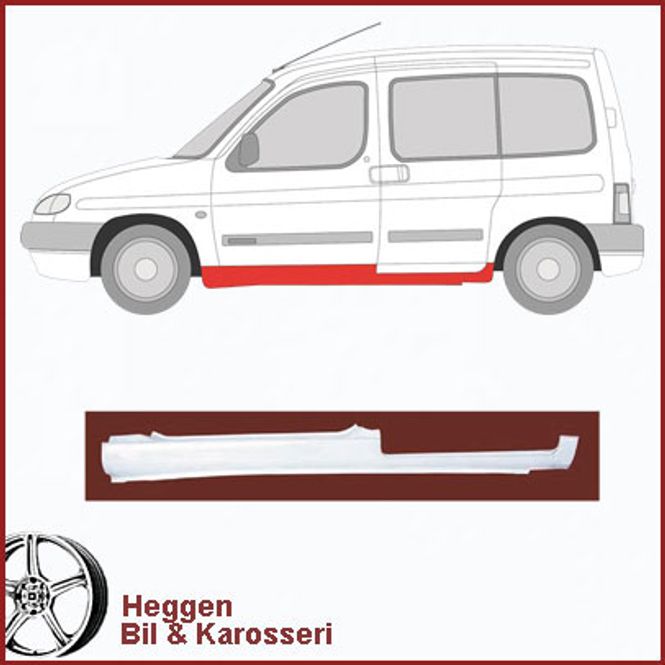 Hovedbilde Kanal Peugeot Partner 06.96-  med skyvedør  venstre