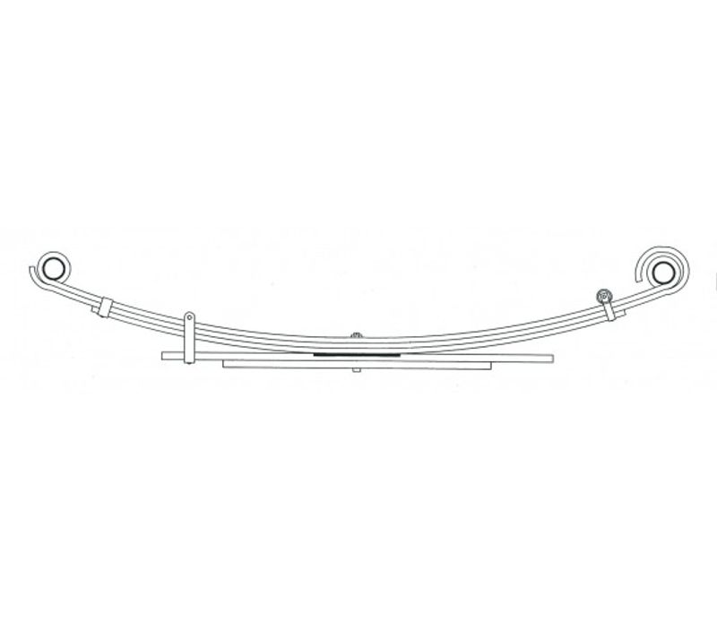 Billig bladfjærer Toyota Hilux 08.1988 - 08.2005  3+2 lag 
