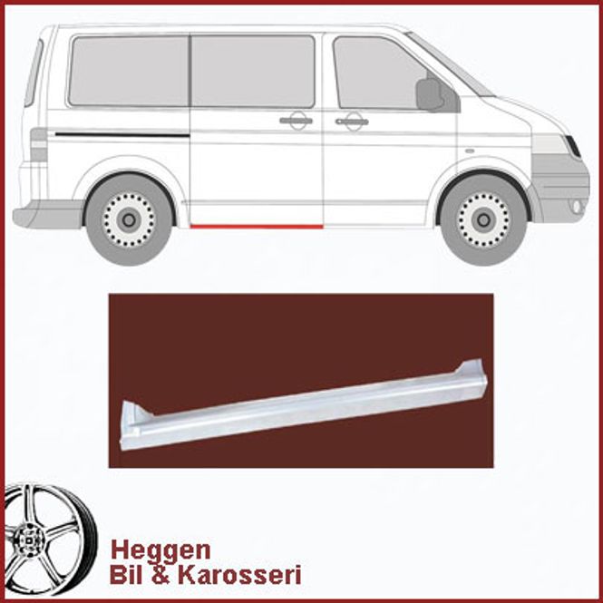 Hovedbilde Kanal VW  T5 / T6 under skyvedør. 04.03-08.24  høyre