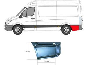 Hovedbilde Kanal MB Sprinter - VW Crafter&nbsp;, 06.06-09.20  bak bakhjul venstre AA 3665mm